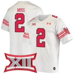 Zack Moss Utah Utes Football White Throwback Game Stitched Jersey w/ XII Patch