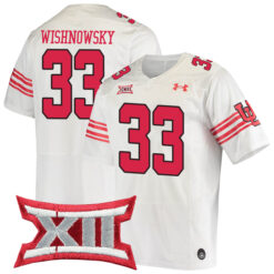 Mitch Wishnowsky Utah Utes Football White Throwback Game Stitched Jersey w/ XII Patch