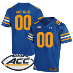 Custom California Golden Bears Football Royal Blue Jersey w/ ACC Patch - All Stitched