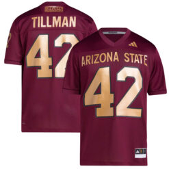 Pat Tillman Arizona State Sun Devils Football Maroon Icon Premier Stitched Jersey