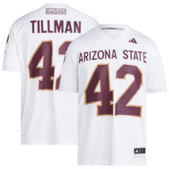 Pat Tillman Arizona State Sun Devils Football White Icon Premier Stitched Jersey