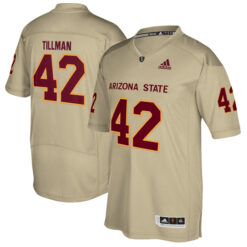 Pat Tillman Arizona State Sun Devils Football Tan Special Game Stitched Jersey