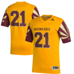 Pat Tillman Arizona State Sun Devils Football Gold Premier Strategy Stitched Jersey