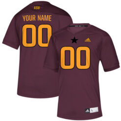 Custom Arizona State Sun Devils Football Maroon Game Stitched Jersey