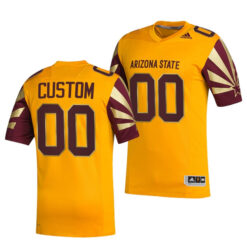 Custom Arizona State Sun Devils Football Gold Premier Stitched Jersey