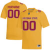 Custom Arizona State Sun Devils Football Gold Game Stitched Jersey