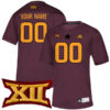 Custom Arizona State Sun Devils Football Maroon Game Stitched Jersey w/ XII Patch