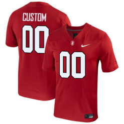 Custom Stanford Cardinal Football Cardinal Alternate Stitched Jersey