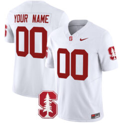 Custom Stanford Cardinal Football White Vapor Limited Stitched Jersey