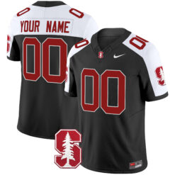 Custom Stanford Cardinal Football Black Alternate Vapor Limited Stitched Jersey