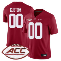 Custom Stanford Cardinal Football Cardinal Game Stitched Jersey w/ ACC Patch