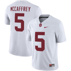 Christian McCaffrey Stanford Cardinal Football White Away Game Stitched Jersey