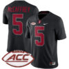 Christian McCaffrey Stanford Cardinal Football Black Alternate Game Stitched Jersey w/ ACC Patch