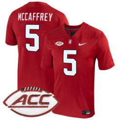 Christian McCaffrey Stanford Cardinal Football Cardinal Alternate Stitched Jersey w/ ACC Patch