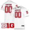 Custom Indiana Hoosiers Football White 90s Premier Strategy Stitched Jersey w/ B1G Patch