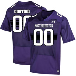Custom Northwestern Wildcats Football Purple Home Game Stitched Jersey