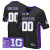 Custom Northwestern Wildcats Football Black Colosseum Max Power Stitched Jersey w/ B1G Patch