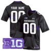 Custom Northwestern Wildcats Football Black Stitched Jersey w/ B1G Patch