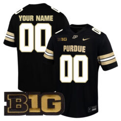 Custom Purdue Boilermakers Football Black Untouchable Stitched Jersey