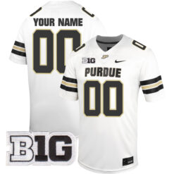 Custom Purdue Boilermakers Football White Untouchable Stitched Jersey