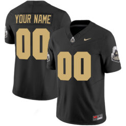 Custom Purdue Boilermakers Football Black Vapor Limited Stitched Jersey