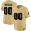 Custom Purdue Boilermakers Football Gold Vapor Limited Stitched Jersey