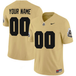 Custom Purdue Boilermakers Football Gold Vapor Limited Stitched Jersey