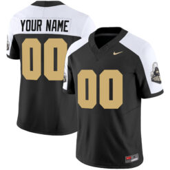 Custom Purdue Boilermakers Football Black Alternate Vapor Limited Stitched Jersey