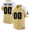 Custom Purdue Boilermakers Football Gold Alternate Vapor Limited Stitched Jersey