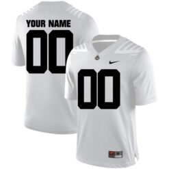 Custom Purdue Boilermakers Football White Away Game Stitched Jersey w/ B1G Patch