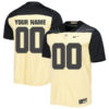 Custom Purdue Boilermakers Football Gold Untouchable Stitched Jersey w/ B1G Patch