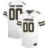 Custom Purdue Boilermakers Football White Untouchable Stitched Jersey w/ B1G Patch