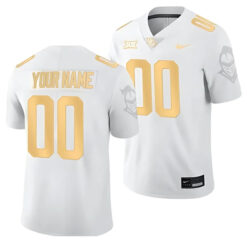 Custom UCF Knights Football Light Mode White Golden Stitched Jersey