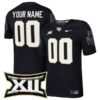 Custom UCF Knights Football Black Home Game Stitched Jersey w/ XII Patch