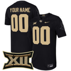 Custom UCF Knights Football Black Untouchable Stitched Jersey w/ XII Patch