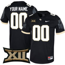 Custom UCF Knights Football Black Stitched Jersey w/ XII Patch