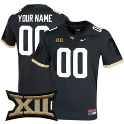 Custom UCF Knights Football Anthracite Untouchable Stitched Jersey w/ XII Patch
