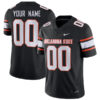 Custom Oklahoma State Cowboys Football Black Alternate Game Stitched Jersey