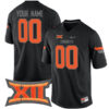 Custom Oklahoma State Cowboys Football Black Alumni Stitched Jersey w/ XII Patch