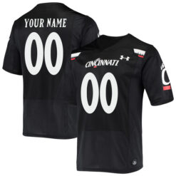 Custom Cincinnati Bearcats Football Black Alternate Stitched Jersey