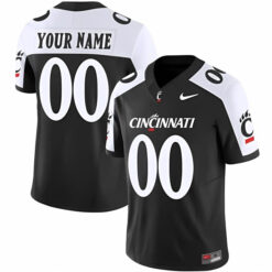 Custom Cincinnati Bearcats Football Alternate Black Vapor Limited Stitched Jersey