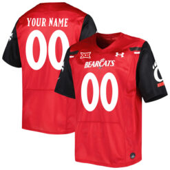 Custom Cincinnati Bearcats Football Red Home Stitched Jersey w/ XII Patch