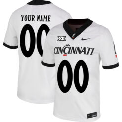 Custom Cincinnati Bearcats Football White Untouchable Stitched Jersey w/ XII Patch