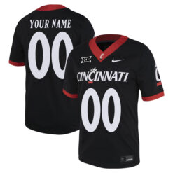 Custom Cincinnati Bearcats Football Black Untouchable Stitched Jersey w/ XII Patch