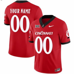 Custom Cincinnati Bearcats Football Red Vapor Limited Stitched Jersey w/ XII Patch