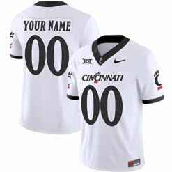 Custom Cincinnati Bearcats Football White Vapor Limited Stitched Jersey w/ XII Patch