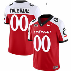Custom Cincinnati Bearcats Football Alternate Red Vapor Limited Stitched Jersey w/ XII Patch
