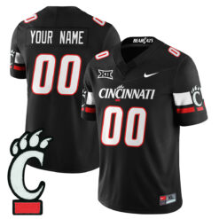 Custom Cincinnati Bearcats Football Black Limited Stitched Jersey