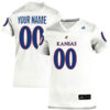 Custom Kansas Jayhawks Football White Stitched Jersey