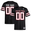 Custom Texas Tech Red Raiders Football Black Alternate Premier Stitched Jersey
